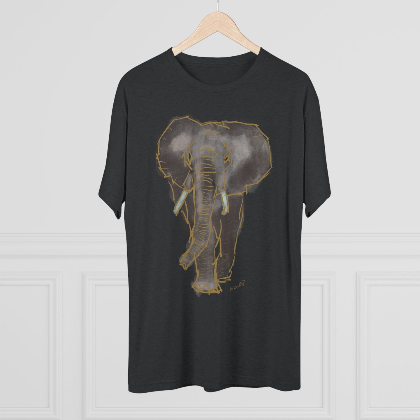 Elephant Unisex Tri-Blend Crew Tee