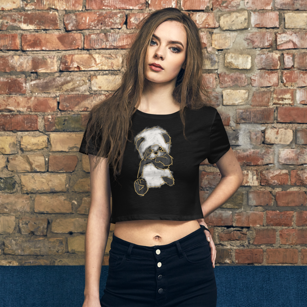 Panda Women’s Crop Tee