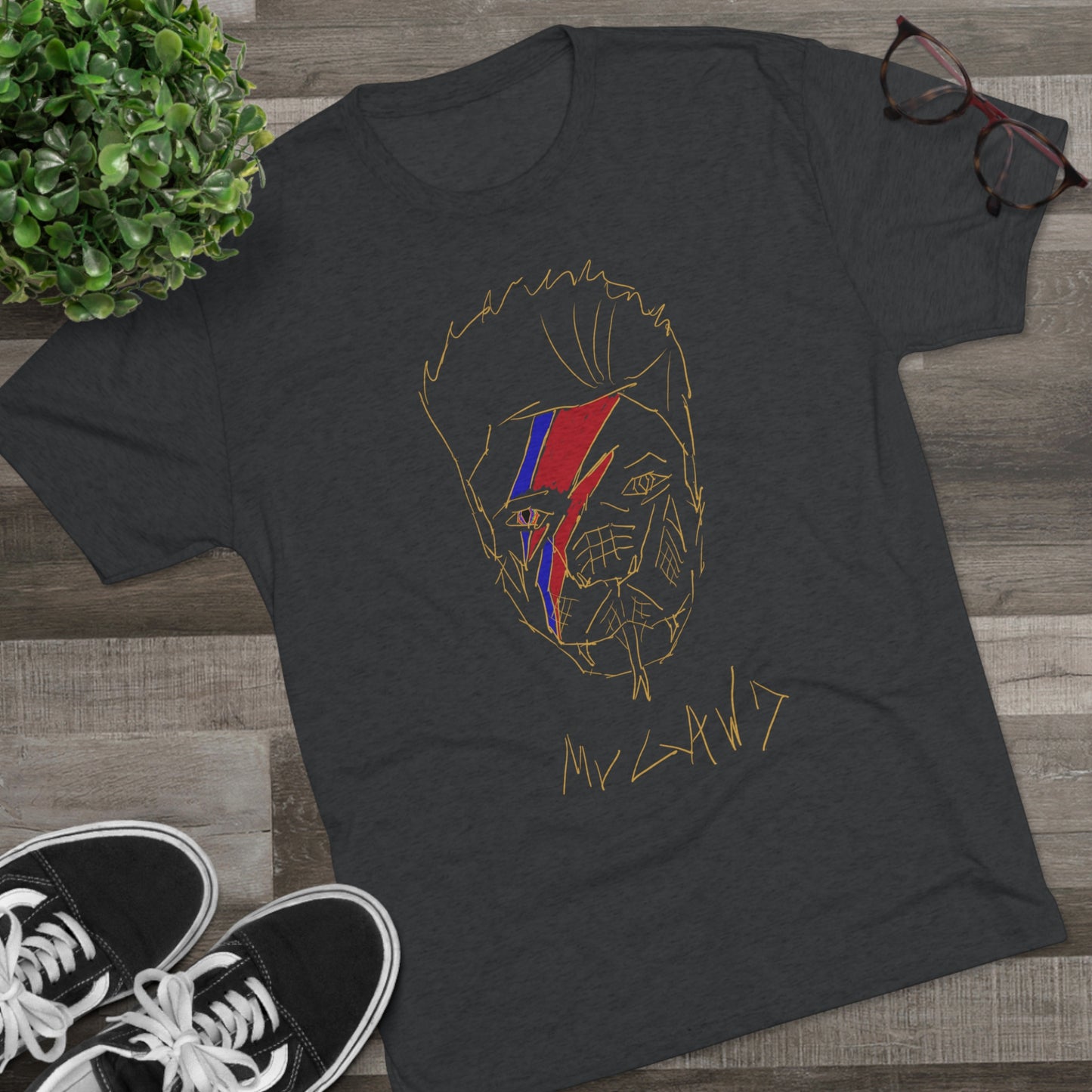 The Bowie Constrictor Unisex Tri-Blend Crew Tee