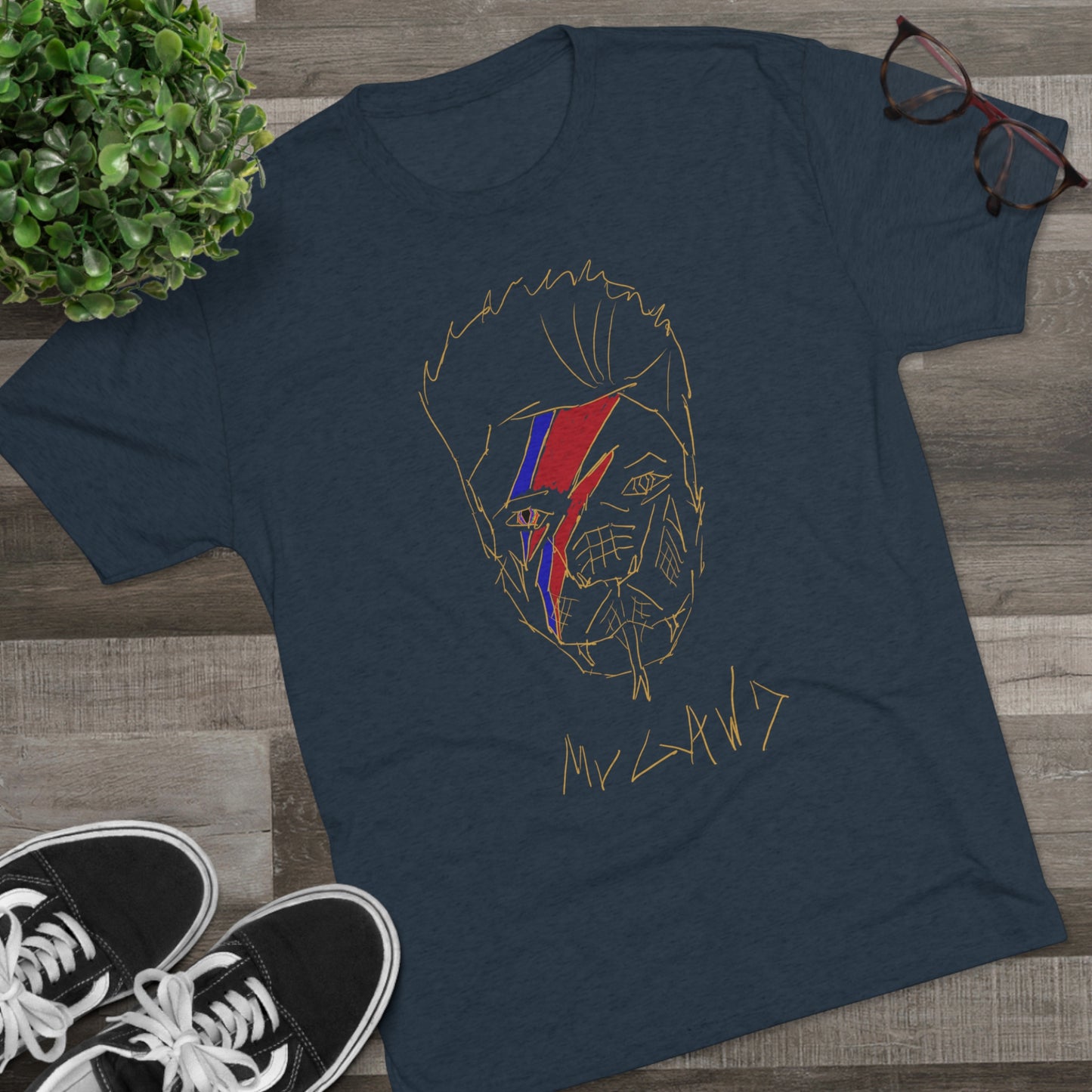 The Bowie Constrictor Unisex Tri-Blend Crew Tee