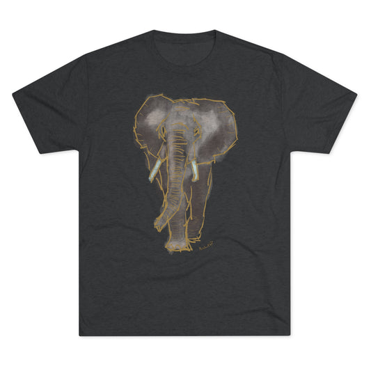 Elephant Unisex Tri-Blend Crew Tee