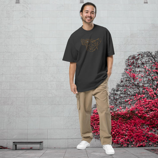 Mr Gawd 107 Embroidered Oversized faded t-shirt