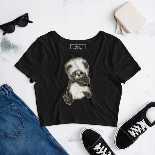 Panda Women’s Crop Tee